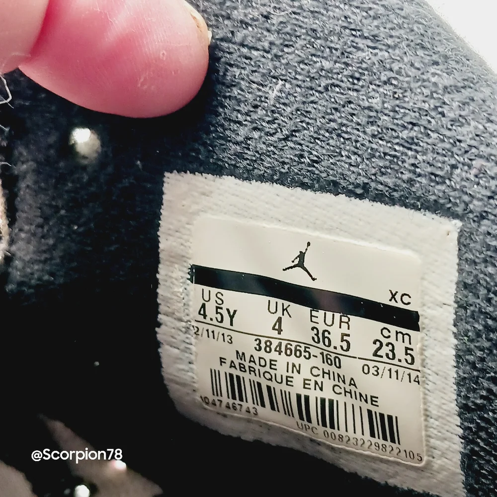 Jordan 6 Retro "Carmine" 2014 Basketball Shoes Size 4.5 Youth/6 Women - Picture 5 of 13